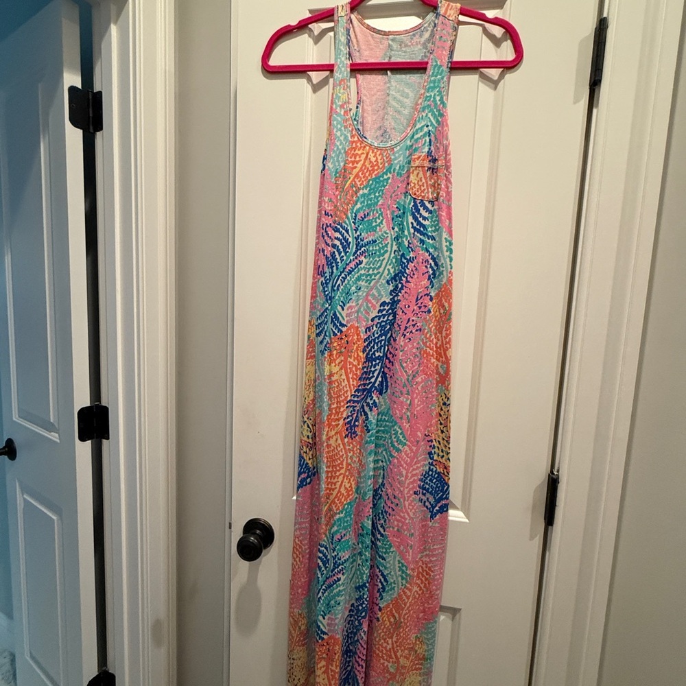Lilly Pulitzer Pink and Blue Patterned Dress